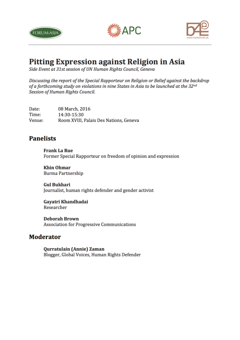 Pitting Expression against Religion in Asia (JPEG)