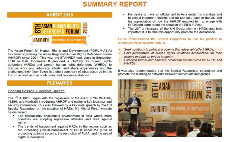 Summary Report 8 AHRDF-cover