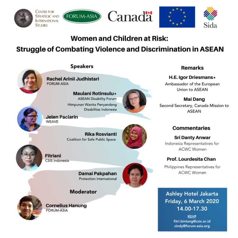 Women and Children at Risk - ASEAN Jakarta Event