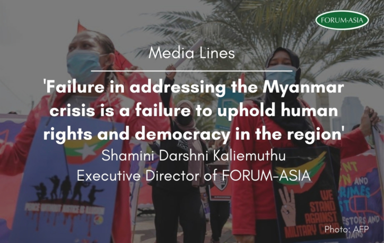 Myanmar ASEAN 24 April 2021 Media Lines